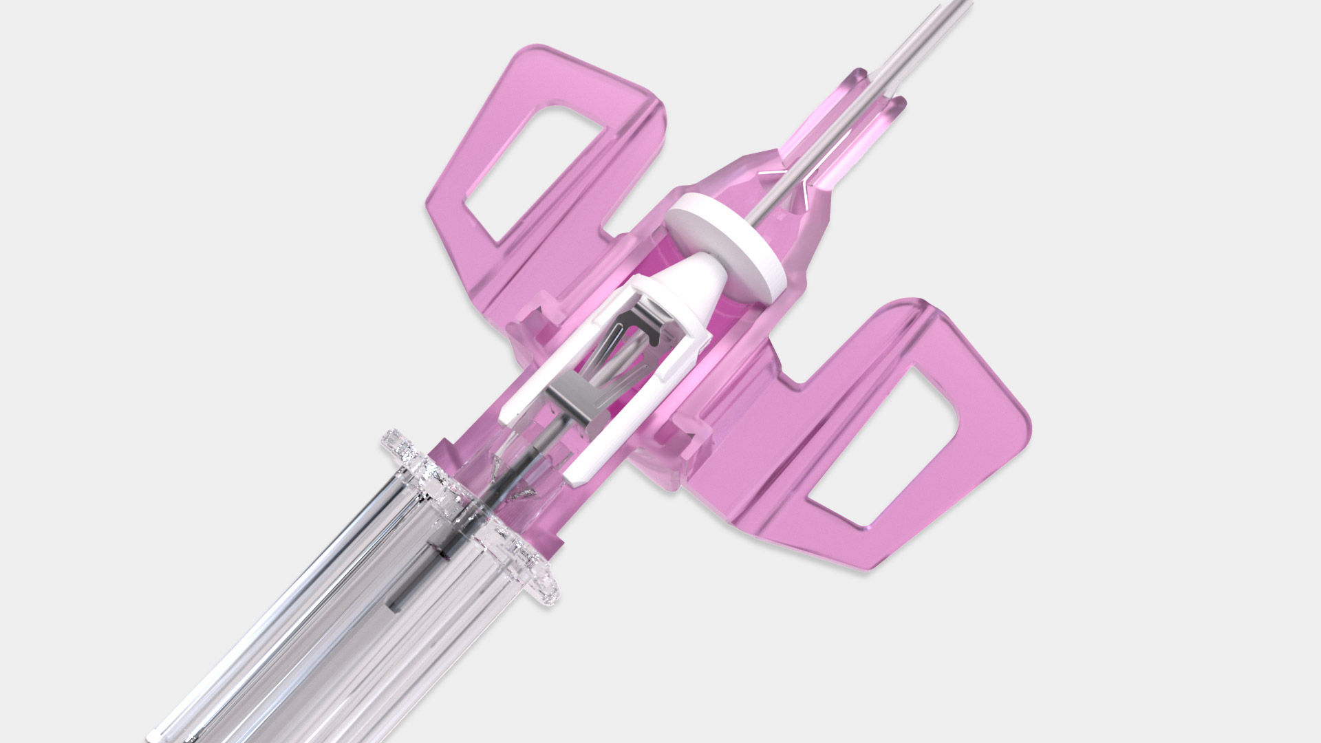 Ống thông Introcan Safety® 3 màu hồng
